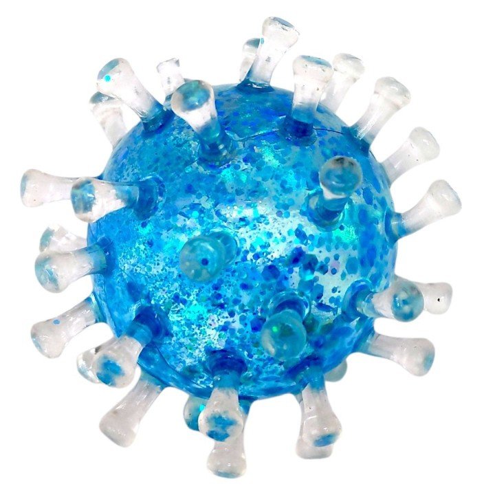 ІГРАШКА-АНТИСТРЕС ВІРУС 7см. (БЛАКИТНИЙ)