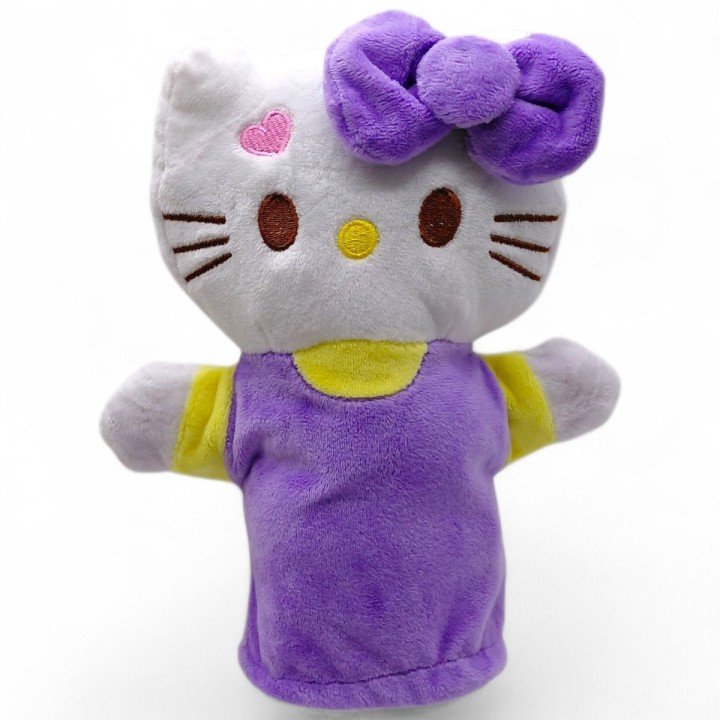 Мʼяка іграшка-рукавичка "Кітті" (бузкова)