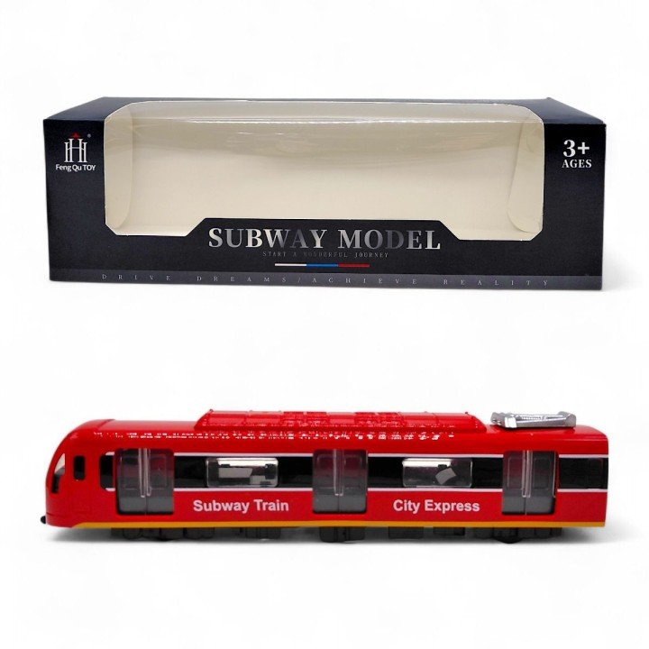 ПОТЯГ МЕТРО "SUBWAY MODEL" (ЧЕРВОНИЙ)