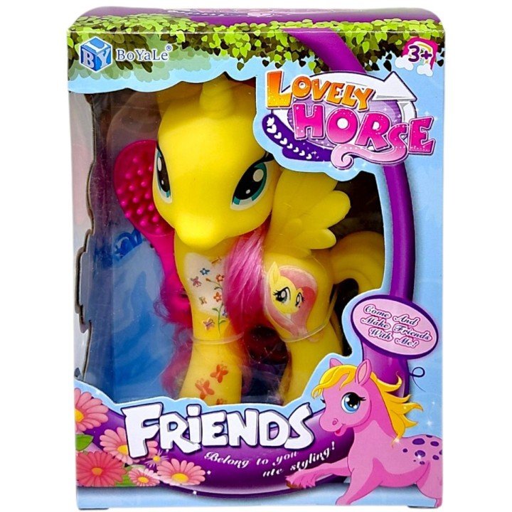 Ігрова фігурка Мила поні - Флаттершай (ЖОВТА)