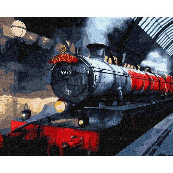 Картина за номерами з фарбами металік "Harry Potter: Гоґвортський експрес" 40х50 см