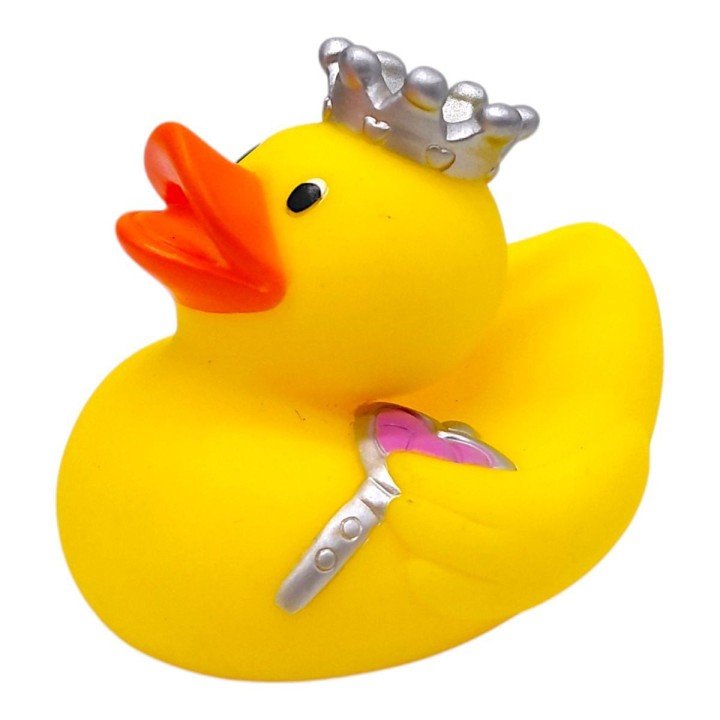 ІГРАШКА ДЛЯ ВАННИ, ГУМОВА "КАЧЕНЯ" (В КОРОНІ)