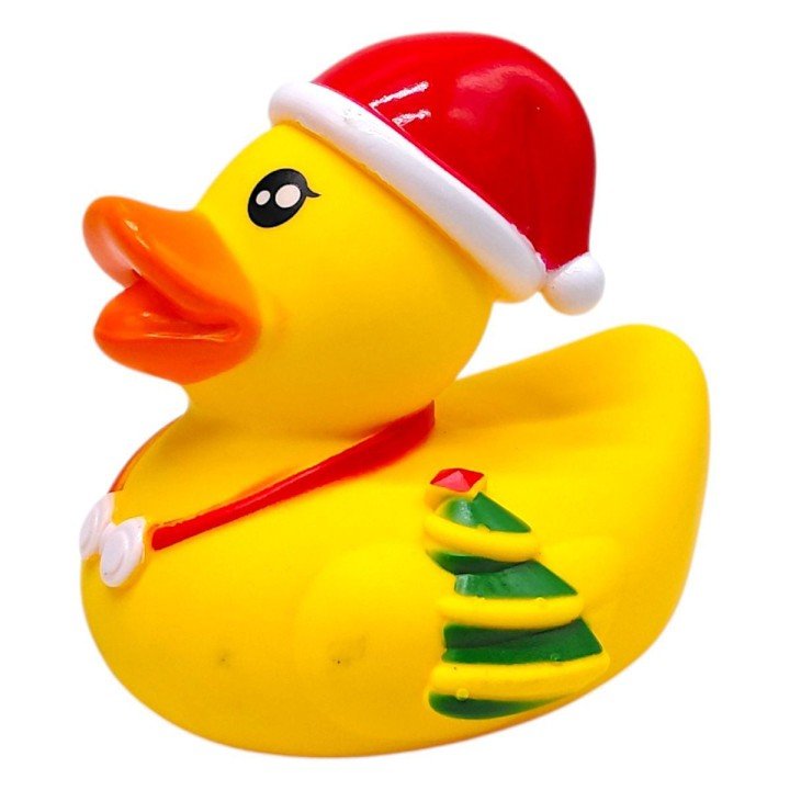 ІГРАШКА ДЛЯ ВАННИ, ГУМОВА "КАЧЕНЯ" (САНТА)