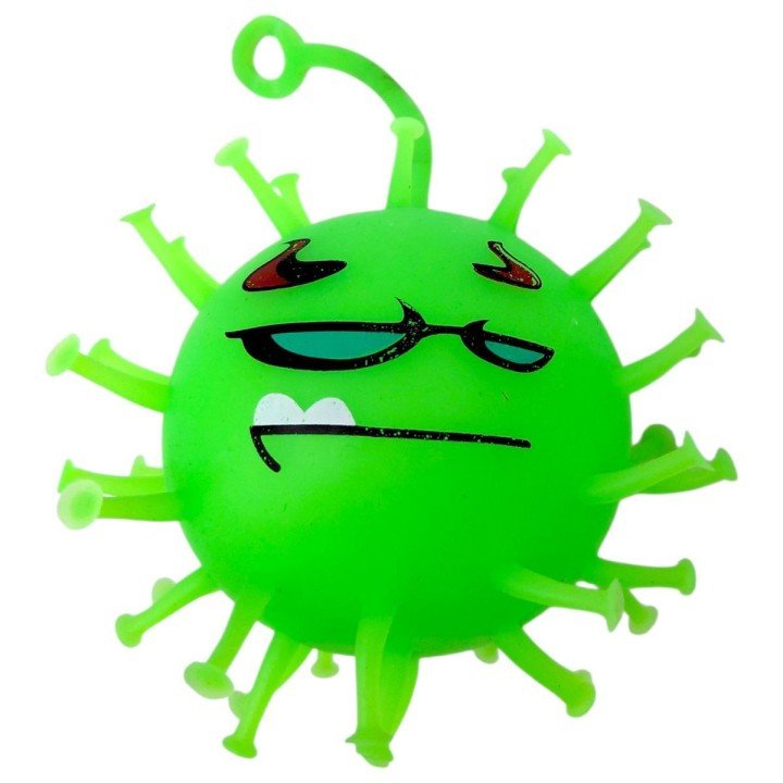 СЯЮЧИЙ ЇЖАЧОК КОРОНАВІРУС 9 СМ (ЗЕЛЕНИЙ)