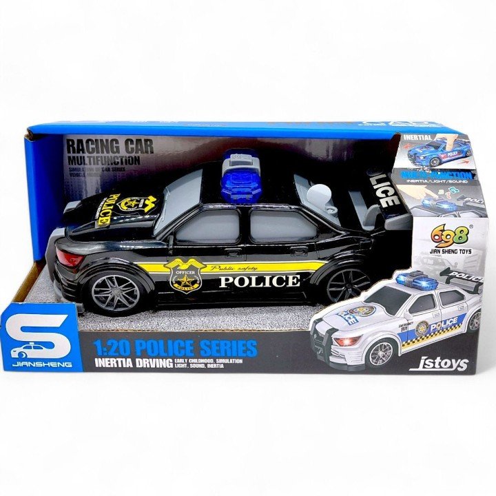 Машина інерційна "Поліція", озвучена, зі світлом (в коробці р.24x12x11 см)