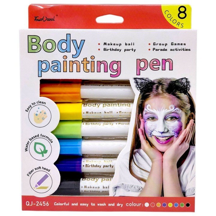 Аквагрим (8 кольорів) коробка (14,5х2х18 см)