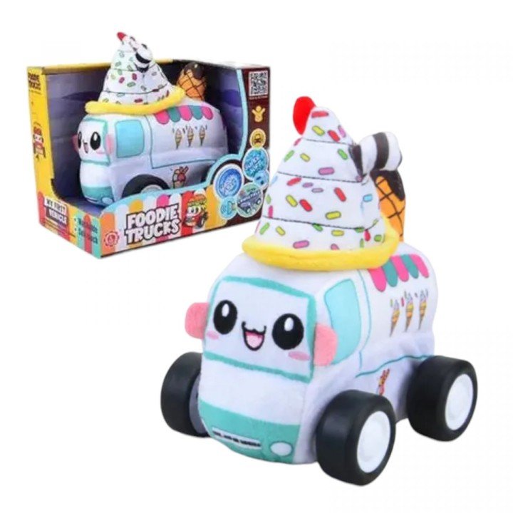 Машинка м`яка "Фургон з морозивом" музична
