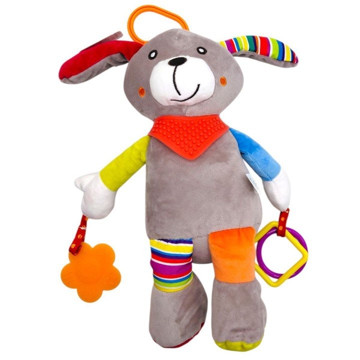 ВЕЛИКЕ  БРЯЗКАЛЬЦЕ МʼЯКЕ "ЗВІРЯТА" (СОБАЧКА)