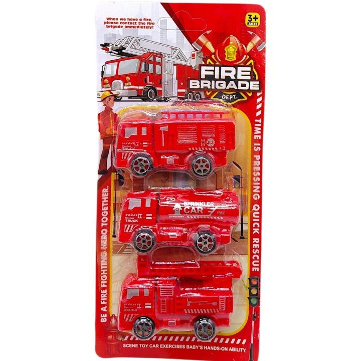 Набір пожежних машинок (9 см)