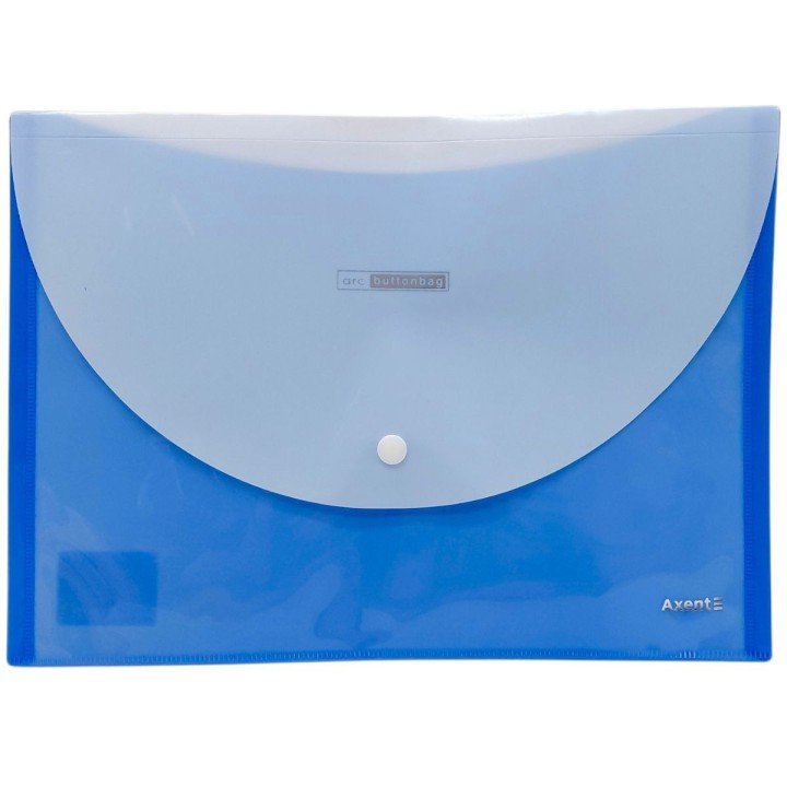 Папка пластикова на кнопці А4 (БЛАКИТНА)