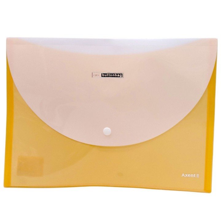 Папка пластикова на кнопці А4 (ПОМАРАНЧЕВА)