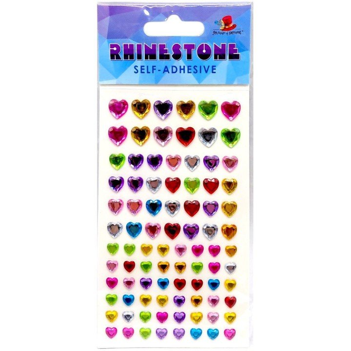 Стрази самоклеючі, "Сердечка" 13х7,5 см