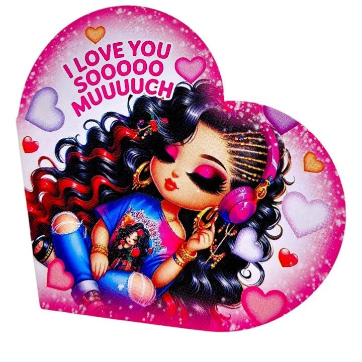 Листівка вітальна "Валентинка" 13,1х7,1 см (10 штук)