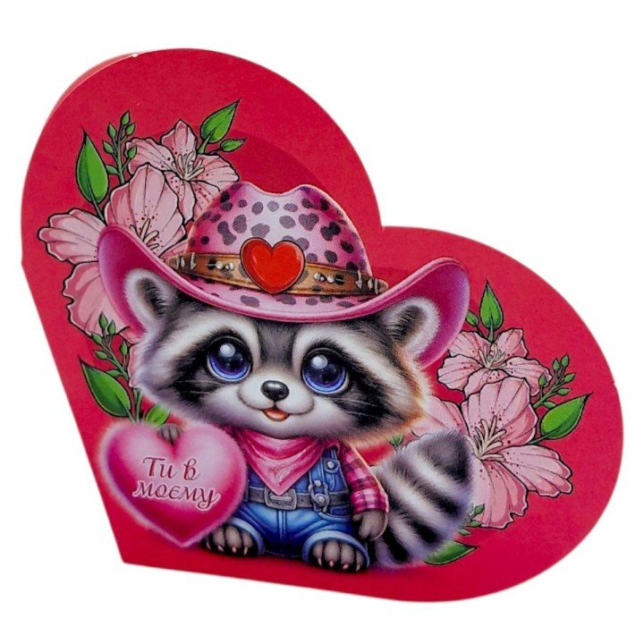 Листівка вітальна "Валентинка" 13,1х7,1 см (10 штук)