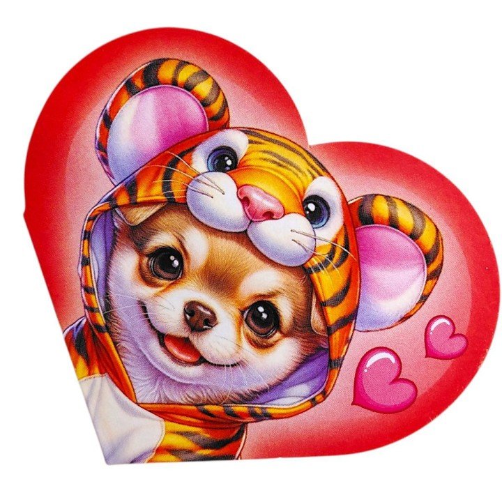 Листівка вітальна "Валентинка" 13,1х7,1 см (10 штук)