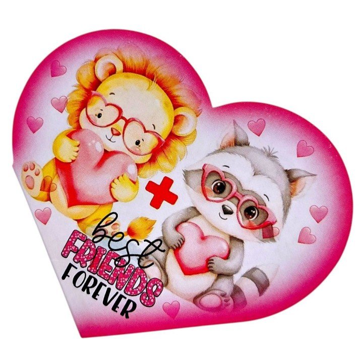 Листівка вітальна "Валентинка" 15,1х8,2 см