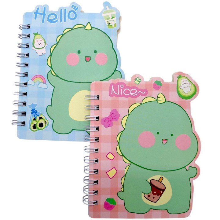Блокнот на пружині "Динозаврик" 12x12 см, 60 арк (мікс видів)