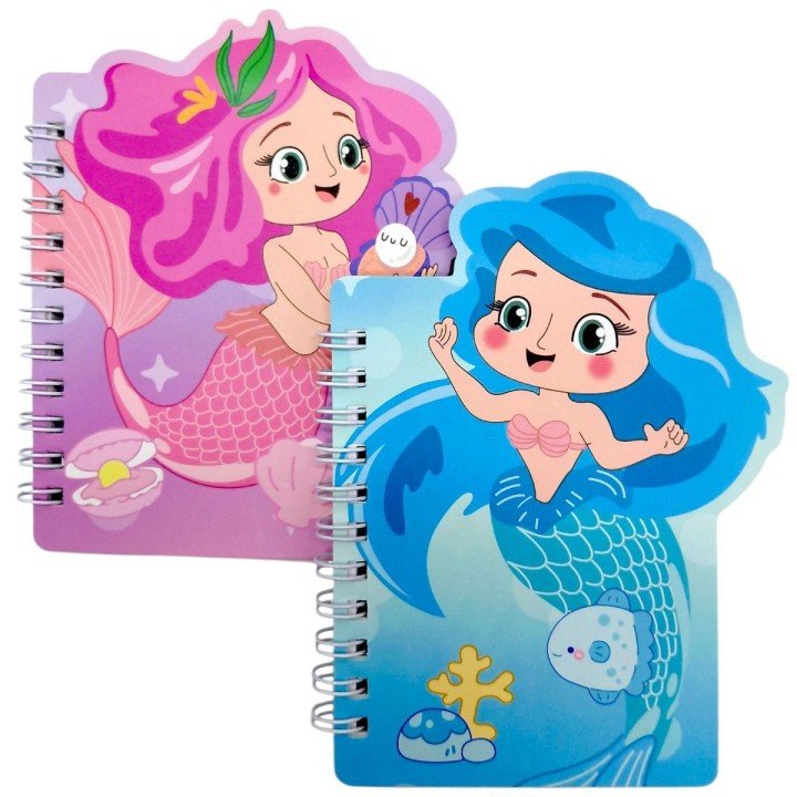 Блокнот на пружині "Русалка" 12x12 см, 60 арк (мікс видів)