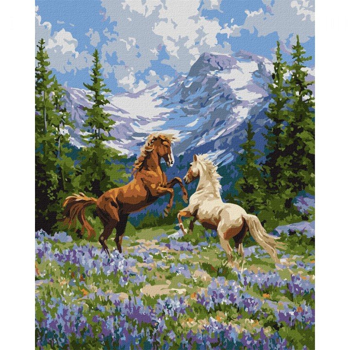 Картина по номерах "Вільна пара у лісі" 40х50см