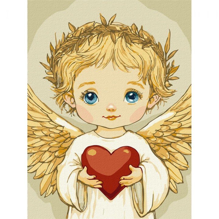 Картина по номерах "Серце янгола" 30х40см