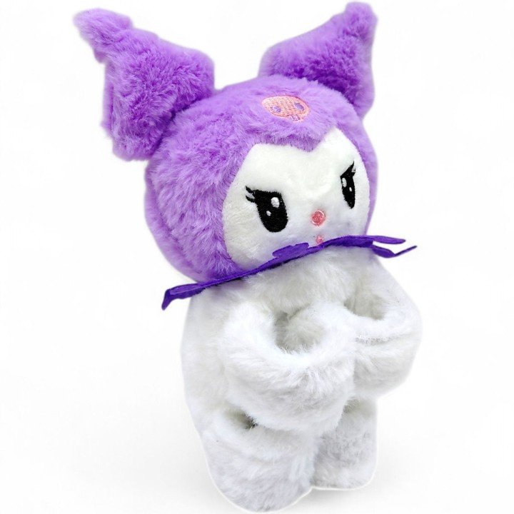 Мяка іграшка на руку Аніме "KUROMI" 18 см (ФІОЛЕТОВА)