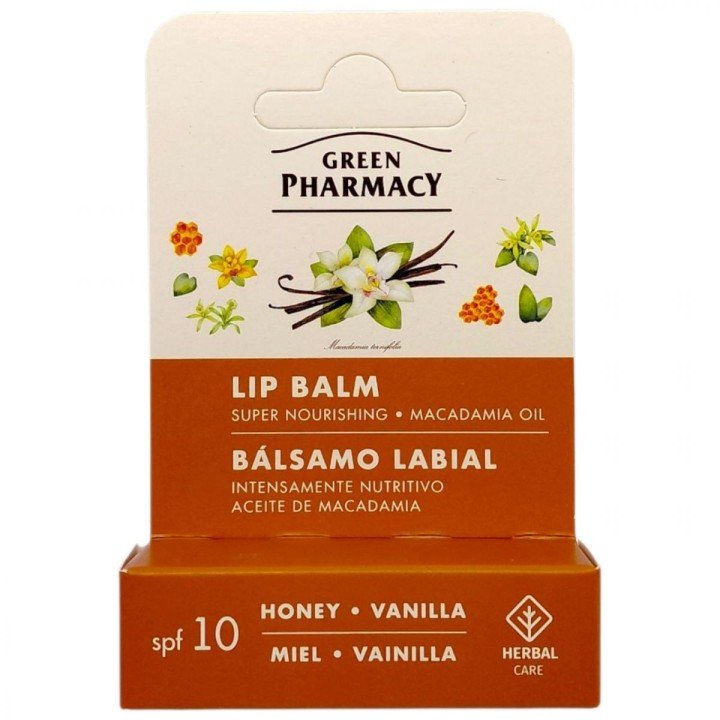 Бальзам для губ "Green Pharmacy" 3,6г суперживлення, мед і ваніль