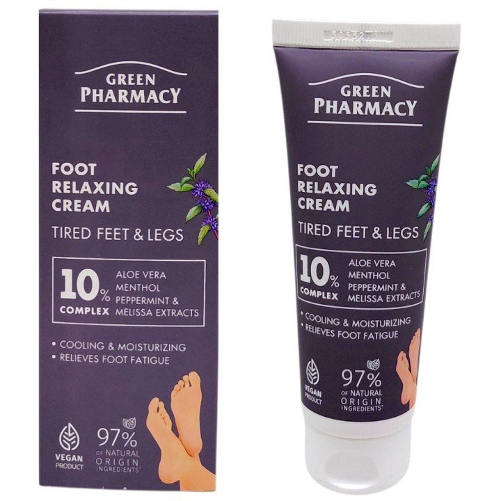 Крем-гель для ніг "Green Pharmacy" 75 мл, розслабляючий
