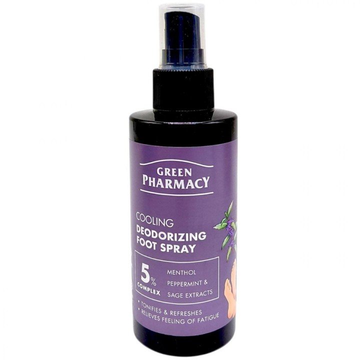 Спрей-антиперспірант для ніг "Green Pharmacy" 150 мл охолоджуючий