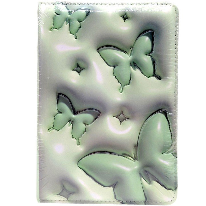 Блокнот 3D.Метелики, ФОРМАТ А5 (ЗЕЛЕНИЙ)