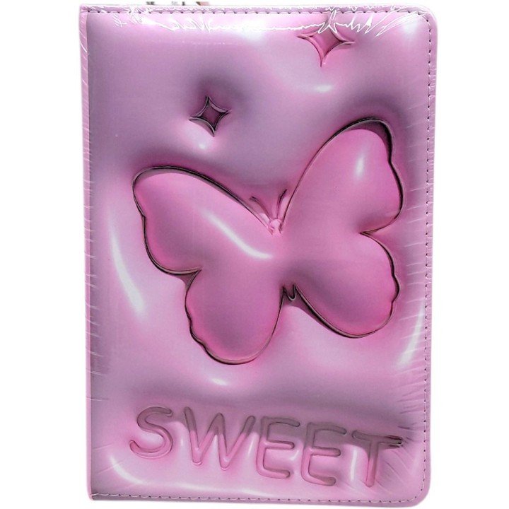 Блокнот 3D.Метелики, ФОРМАТ А5 (РОЖЕВИЙ)
