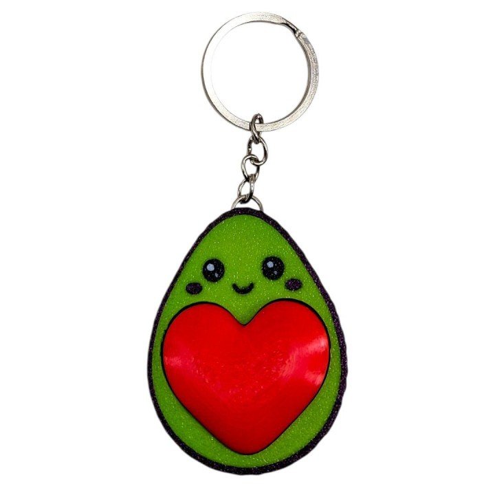 Брелок 3d друк "Авокадо-клікер"
