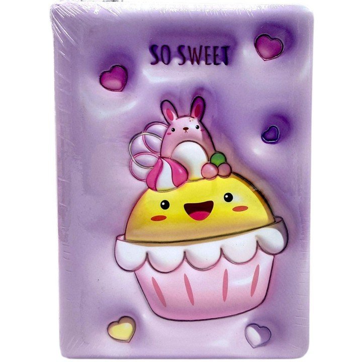 Блокнот 3D Тістечко (БУЗКОВИЙ)