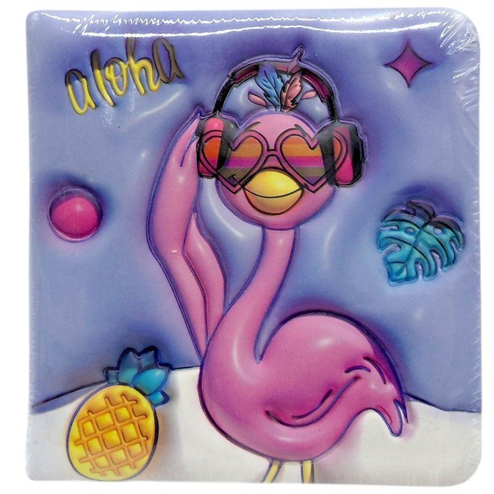 Блокнот 3D 10Х9,5 см "Фламінго" (СИНІЙ)