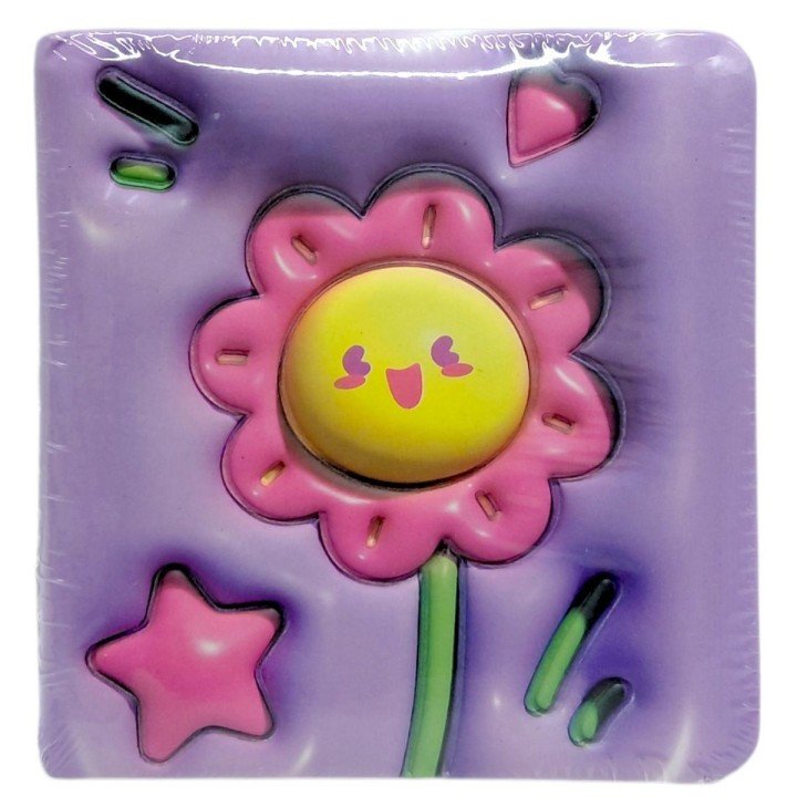 Блокнот 3D 10х9,5 см "Квіти" (БУЗКОВИЙ)