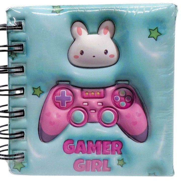 Блокнот 3D на пружині 10Х9,5 см "Кролик" (МʼЯТНИЙ)