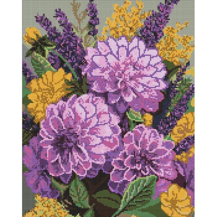 Алмазна мозаїка "Фіолетовий танок" 40х50 см