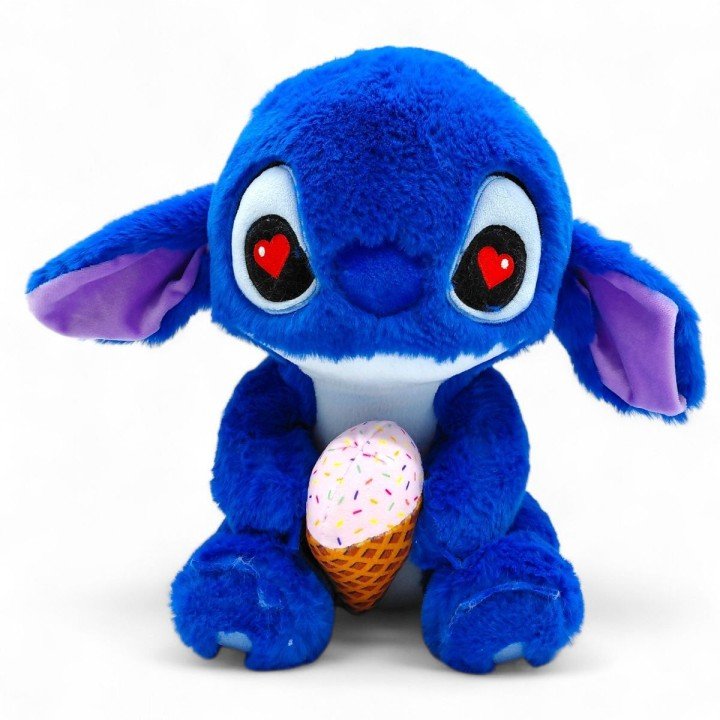 Мʼяка іграшка "Стіч з морозивом" 30 см