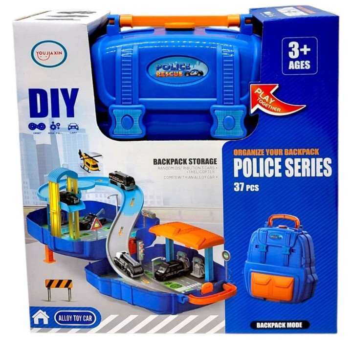 Набір ігровий "Поліцейська парковка" у валізі