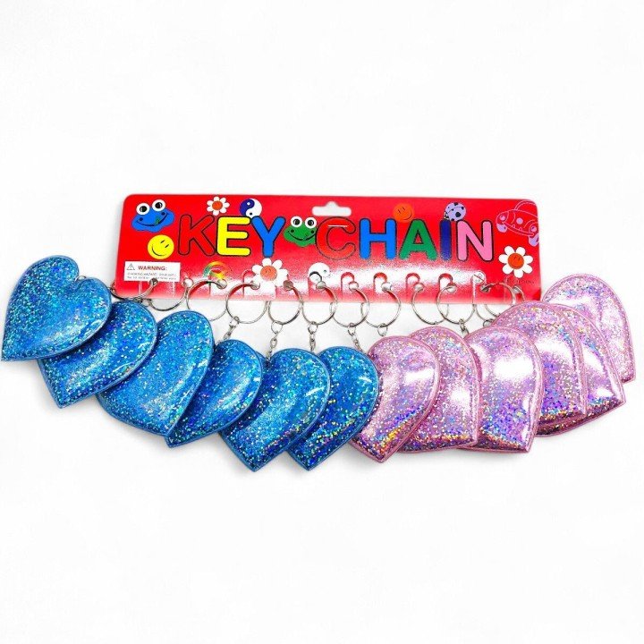 Брелок "Сердечко" блискуче (12 шт)