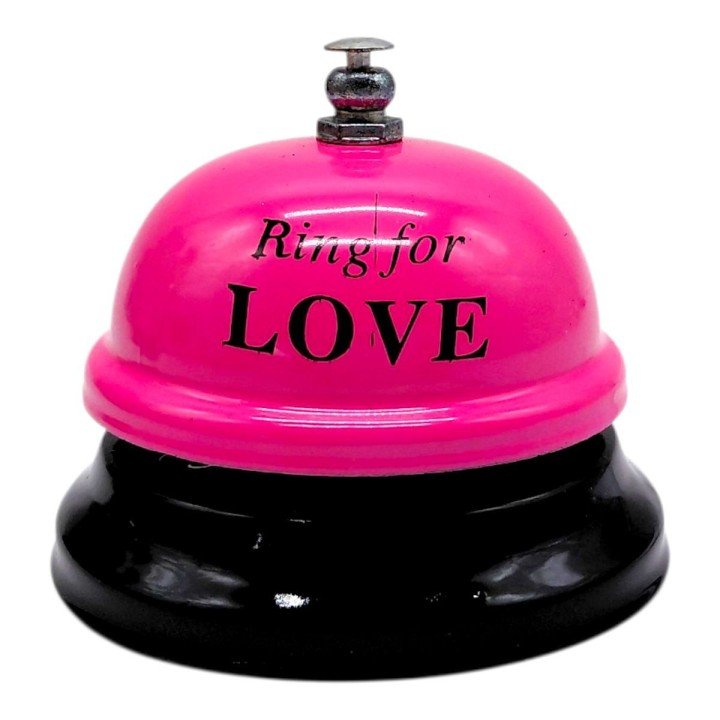 Дзвіночок настільний  LOVE (РОЖЕВИЙ)