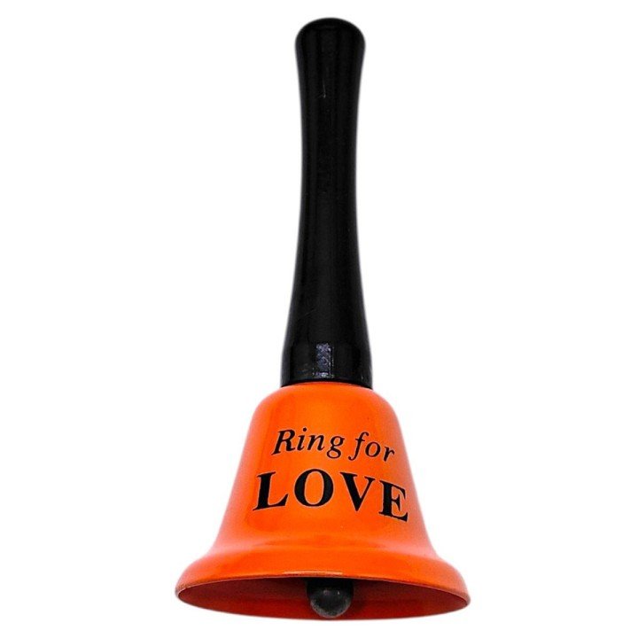 Дзвіночок довгий  "LOVE" 12,5 см (ПОМАРАНЧЕВИЙ)
