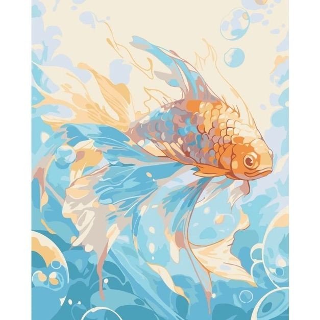 Картина за номерами "Підводна краса" 40х50 см