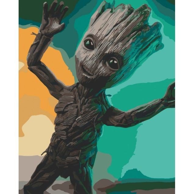 Картина за номерами "Грут танцює" 40х50 см