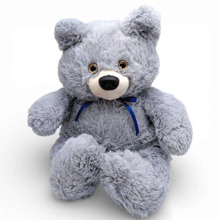 Мʼяка іграшка "Ведмедик", 50 см (Сірий)