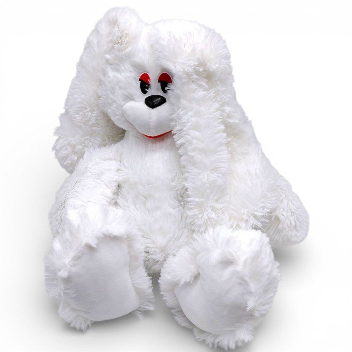 Мʼяка іграшка "Зайчик Сеня", 33 см, білий