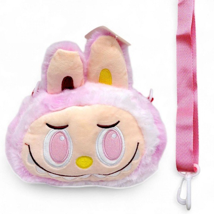 Мяка іграшка-сумочка "LABUBU/ЛАБУБУ" (РОЖЕВИЙ)