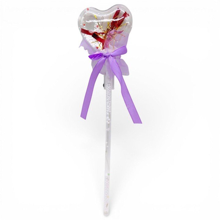 Іграшка зі світлом "Серце на паличці" 38 см (ФІОЛЕТОВИЙ)