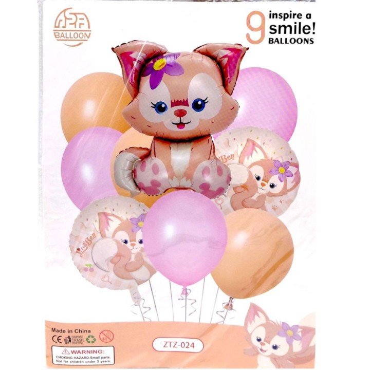 Набір повітряних куль, 9 шт, для створення фотозони