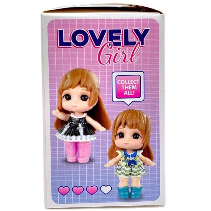 Лялька-сюрприз Lovely Girl, 7 см, імітація скляних очей, аксесуари (мікс видів)