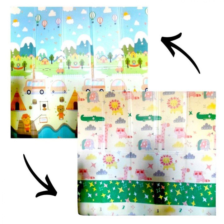 Килимок ігровий (ТЕРМО) 2-х сторонній EVA D-28059 (20) 180х200х0.8см, в сумці